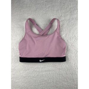 Nike Bra Team Impact Strappy Football Practice Bra Womens Medium‎ Pink  m5